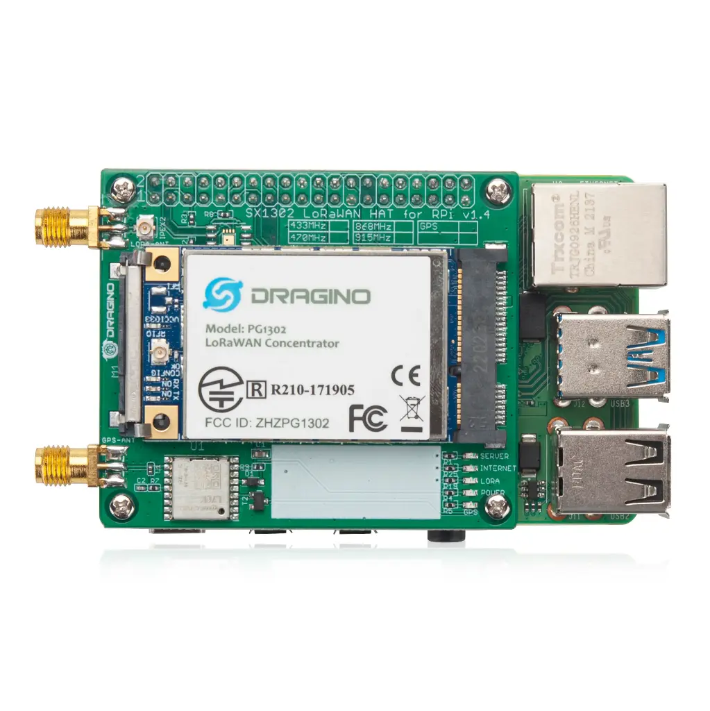 Dragino PG1302-PI LoRaWAN Concentrator for Raspberry Pi