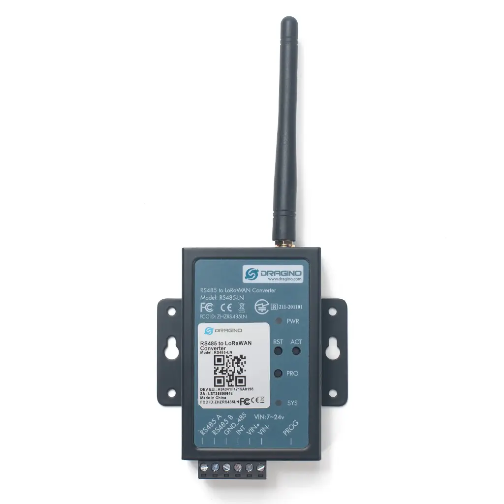 Dragino RS485-LN RS485 / Modbus to LoRaWAN Converter