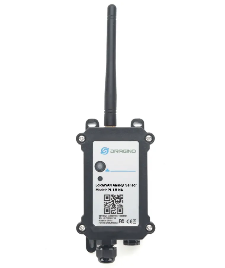 PS-LB-NA-M20 LoRaWAN® Analog Sensor (0~20mA, 0~ 30V sensor Interface - Without Sensor)